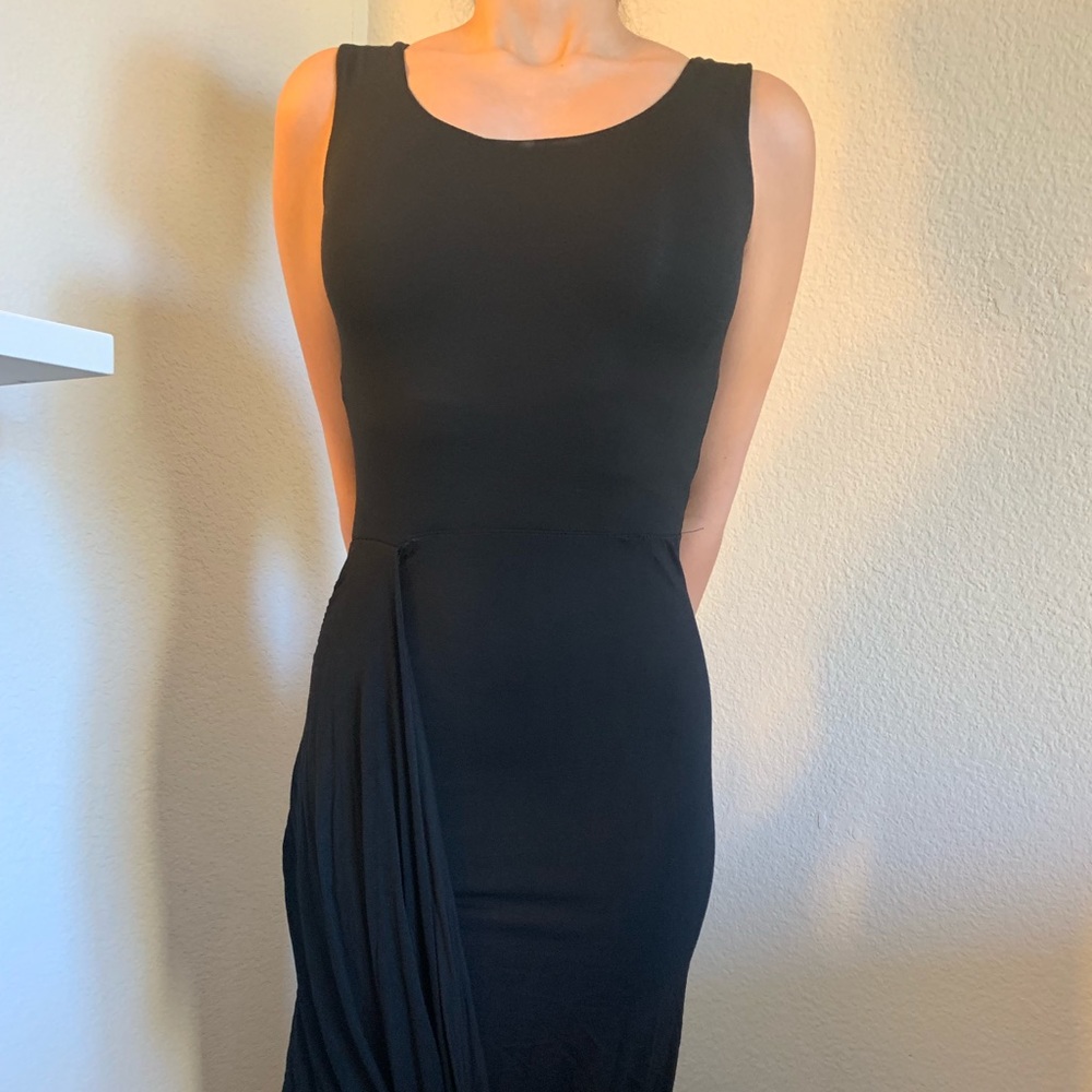 Asymmetrical black dress